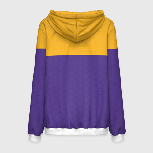 Мужская толстовка 3D Lakers line hexagon sport - фото 2