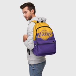 Рюкзак 3D Lakers line hexagon sport - фото 2