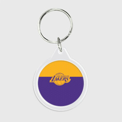 Брелок круглый Lakers line hexagon sport