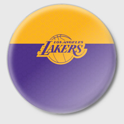 Значок Lakers line hexagon sport