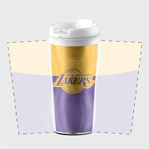 Термокружка-непроливайка Lakers line hexagon sport - фото 2