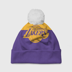 Шапка 3D c помпоном Lakers line hexagon sport