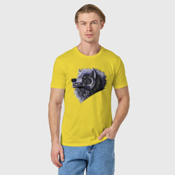 Мужская футболка хлопок Свирепый крутой волчара - фото 2