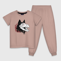 Детская пижама хлопок Fashionable avant-garde wolf