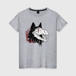 Женская футболка хлопок Fashionable avant-garde wolf