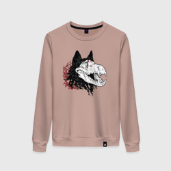 Женский свитшот хлопок Fashionable avant-garde wolf