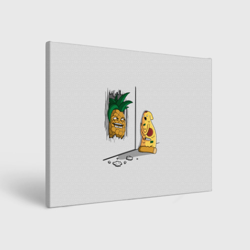 Холст прямоугольный Here's pineapple!, цвет 3D печать