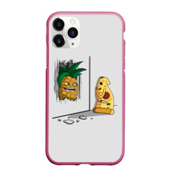 Чехол для iPhone 11 Pro матовый Here's pineapple!