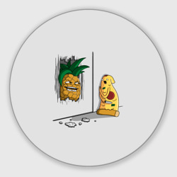 Круглый коврик для мышки Here's pineapple!