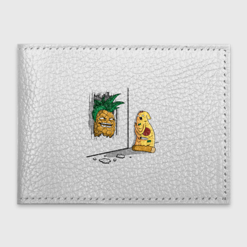 Обложка для студенческого билета Here's pineapple!, цвет черный