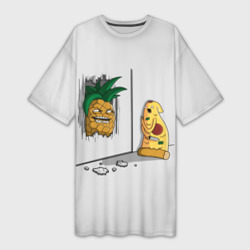 Платье-футболка 3D Here's pineapple!