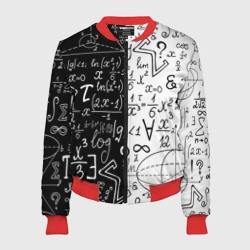 Женский бомбер 3D Формулы физики и математики