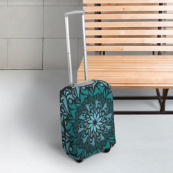 Чехол для чемодана 3D Зеленая мандала - фото 2