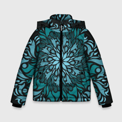 Зимняя куртка для мальчиков 3D Зеленая мандала