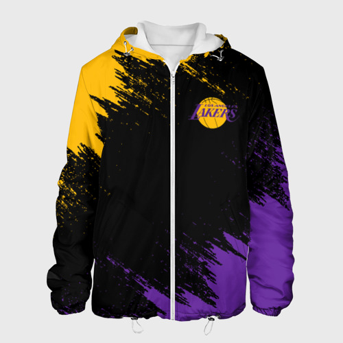 Мужская куртка 3D Lakers брызги красок, цвет 3D печать