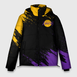 Мужская зимняя куртка 3D Lakers брызги красок