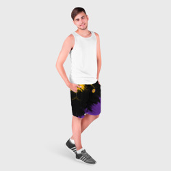 Мужские шорты 3D Lakers брызги красок - фото 2