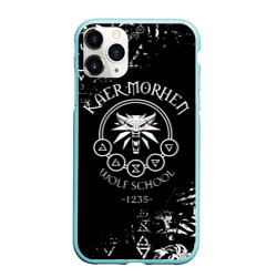 Чехол для iPhone 11 Pro Max матовый Ведьмак: Каер Морхен школа волка