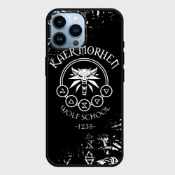 Чехол для iPhone 14 Pro Max Ведьмак: Каер Морхен школа волка