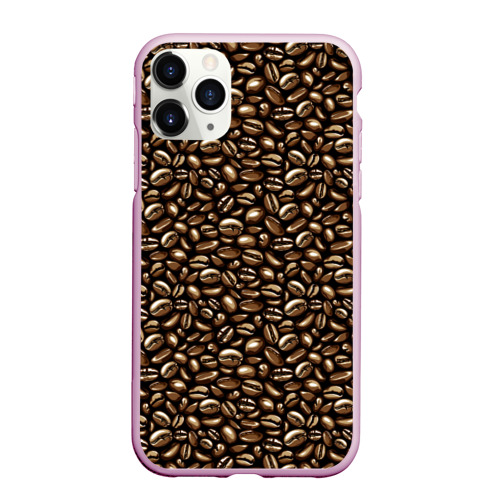 Чехол для iPhone 11 Pro Max матовый Кофе (Coffee), цвет розовый