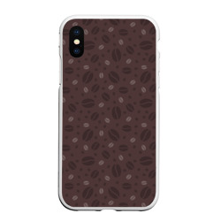 Чехол для iPhone XS Max матовый Кофе - Coffee