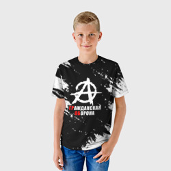 Детская футболка 3D Гражданская оборона Анархия - фото 2