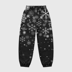 Женские джоггеры оверсайз 3D [Снежинки] - Новый год