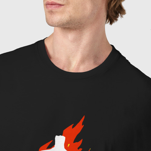 Мужская футболка хлопок Darkest dungeon logo, цвет черный - фото 6