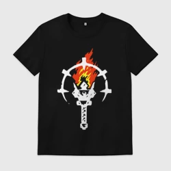 Мужская футболка хлопок Darkest dungeon logo