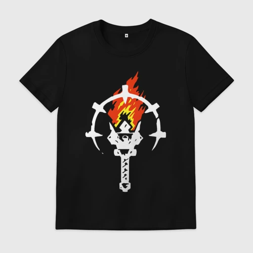 Мужская футболка хлопок с принтом Darkest dungeon logo, вид спереди #2