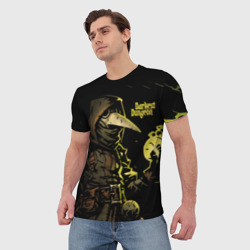 Мужская футболка 3D Darkest dungeon Plague Doctor - фото 2