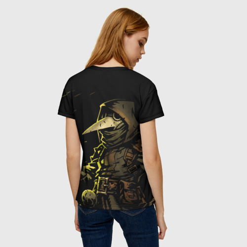 Женская футболка 3D Darkest dungeon Plague Doctor, цвет 3D печать - фото 4