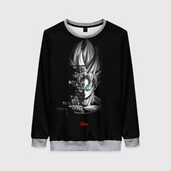 Женский свитшот 3D Сон Гоку эпичная надпись - Dragon Ball