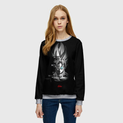 Женский свитшот 3D Сон Гоку эпичная надпись - Dragon Ball - фото 2