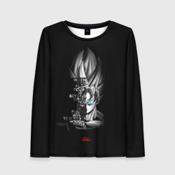 Женский лонгслив 3D Сон Гоку эпичная надпись - Dragon Ball