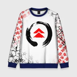 Детский свитшот 3D Призрак Цусимы эмблема ghost of Tsushima