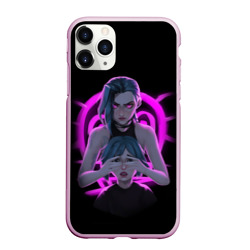 Чехол для iPhone 11 Pro Max матовый Jinx neon league of Legends Arcane