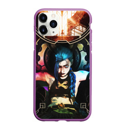 Чехол для iPhone 11 Pro Max матовый Arcane Jinx обложка league of Legends