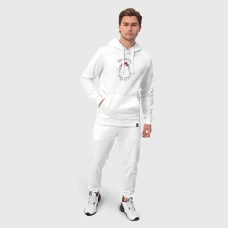 Мужской костюм хлопок с толстовкой Кот Куся обнимашки - фото 2