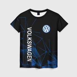 Женская футболка 3D Volkswagen, Фольксваген Геометрия