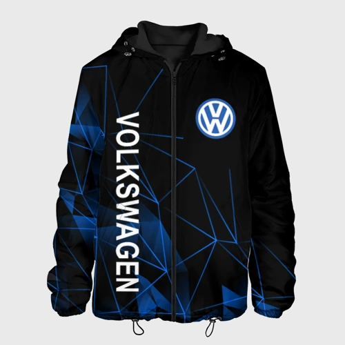 Мужская куртка 3D Volkswagen, Фольксваген Геометрия