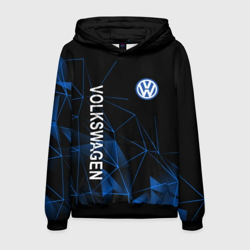 Мужская толстовка 3D Volkswagen, Фольксваген Геометрия