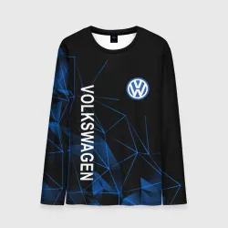 Мужской лонгслив 3D Volkswagen, Фольксваген Геометрия