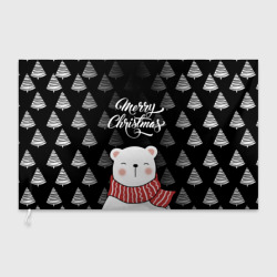 Флаг 3D Merry christmas bears