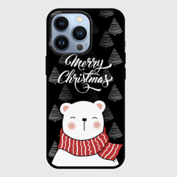 Чехол для iPhone 13 Pro Merry christmas bears