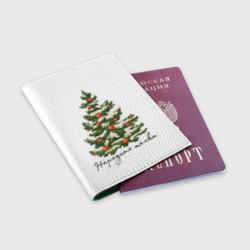 Обложка для паспорта матовая кожа Нарядная тёлка - фото 2