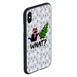 Чехол для iPhone XS Max матовый What cat christmas - фото 2