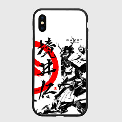 Чехол для iPhone XS Max матовый Ghost of Tsushima Самурай
