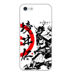 Чехол для iPhone 5/5S матовый Ghost of Tsushima Самурай