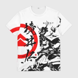 Мужская футболка 3D Ghost of Tsushima Самурай